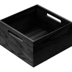 KES 009172 LiniQ krabička čtverec s úchyty 236x236 černá Gyors szállítás
