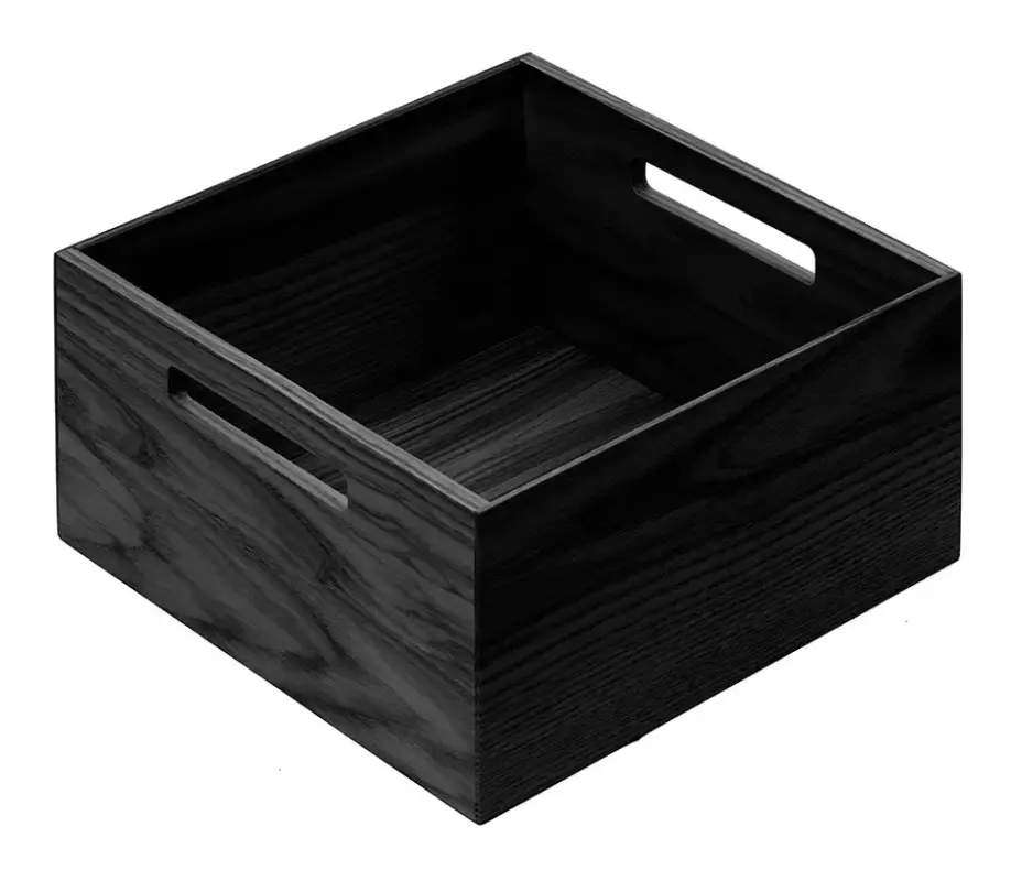KES 009172 LiniQ krabička čtverec s úchyty 236x236 černá Gyors szállítás