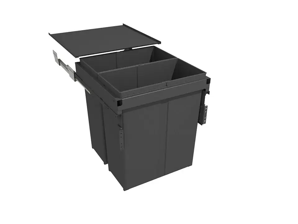 Ajánlat GOLLINUCCI sortér 580 EVO, 500 mm, 2x40l, szürke, fedél és sín tartozékokkal