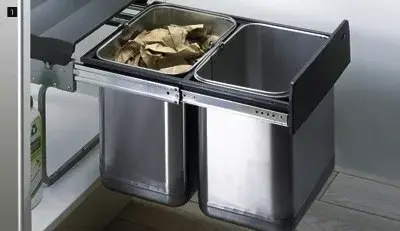 Biztonságos vásárlás HETTICH 49474 Bin.it Duo II 2x20l szemeteskosár