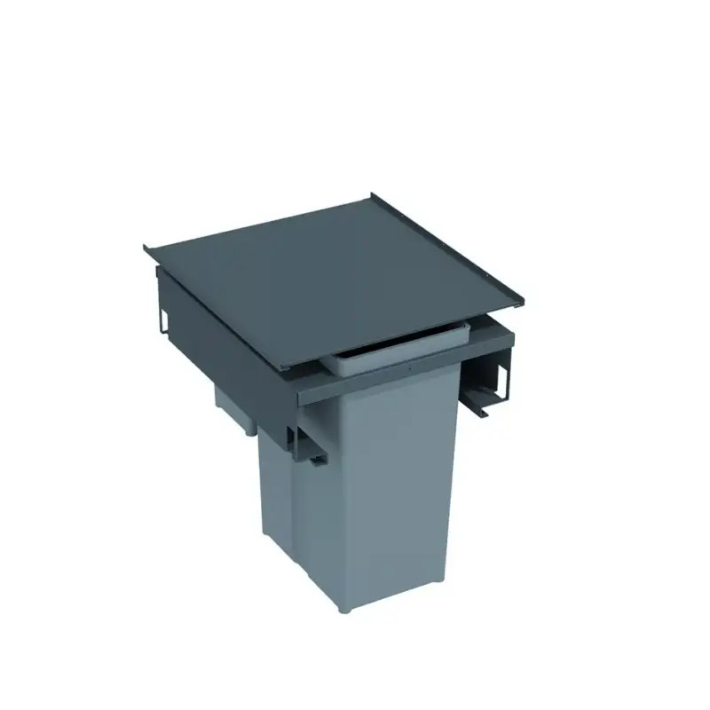 Kihagyhatatlan ajánlat GOLLINUCCI Sorter Metal Line 571,450 mm,37 l+beépített fedél,OrionGrey (szürke)