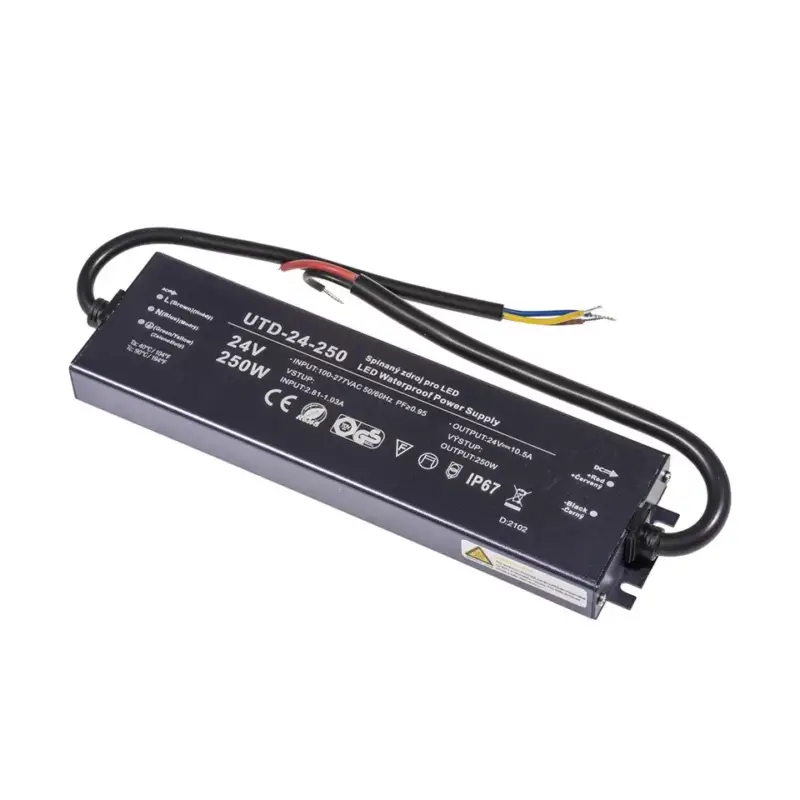 Azonnali szállítás TL-tápegység LED-hez 24V 250W IP67