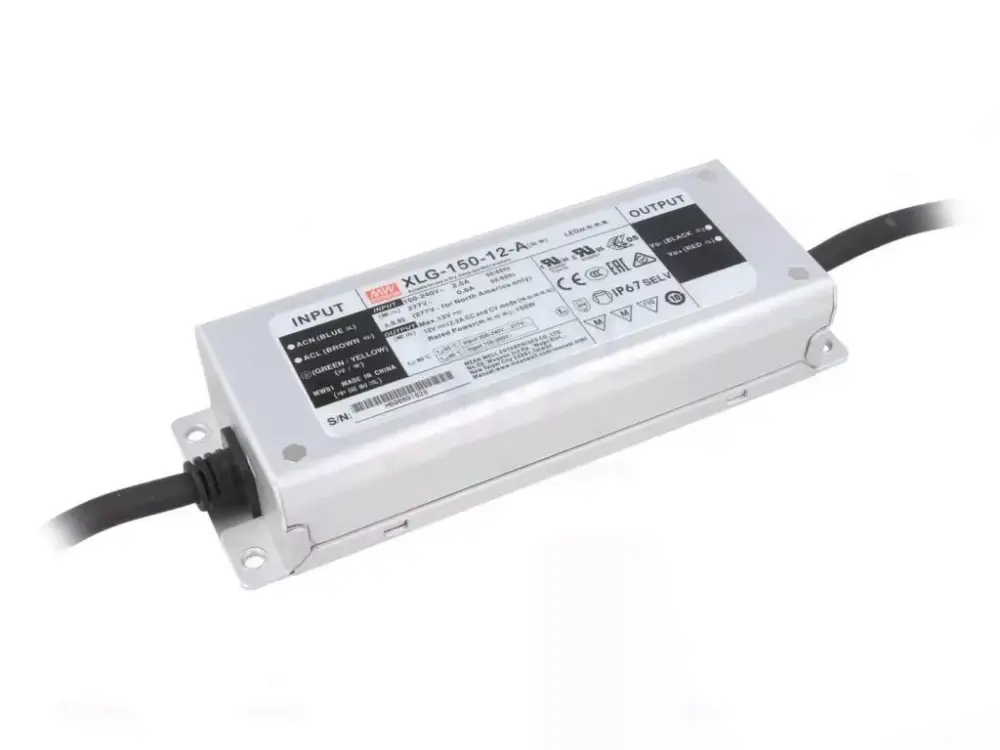 Bestseller MEAN WELL tápegység,XLG-150-12-A, 12V, 150W, IP67