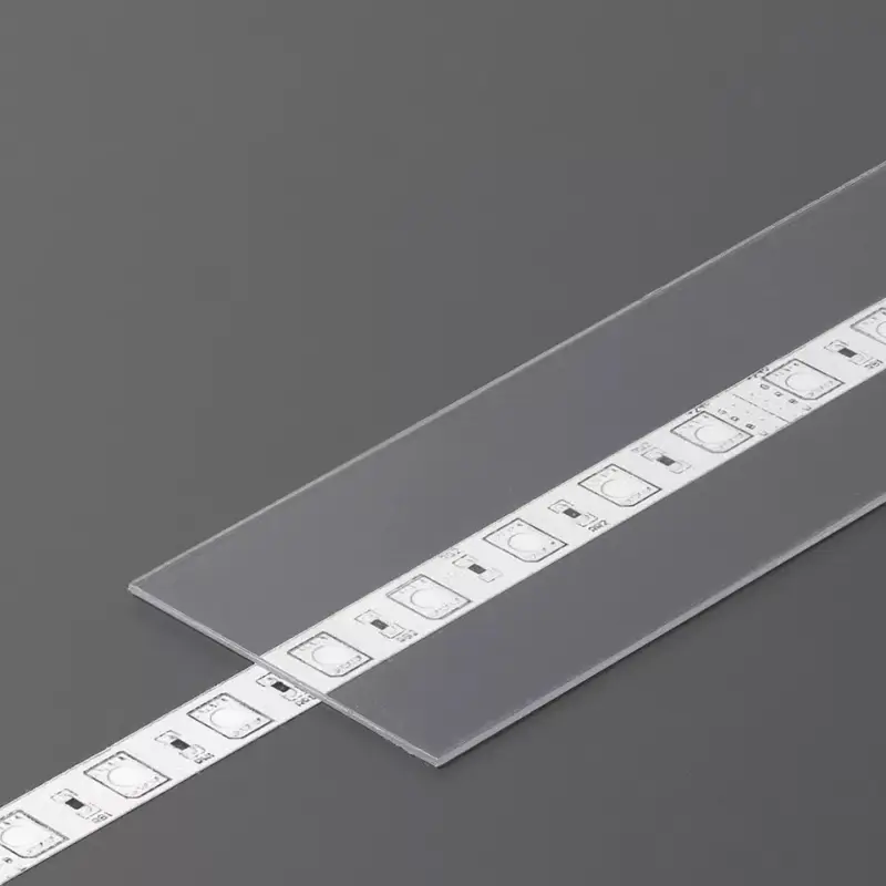 Árcsökkenés StrongLumio takaróprofil Flat LED profilhoz befűzős átlátszó 1m