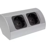 DL-dupla aljzat Schuko Corner Box 2 alu Utolsó esély