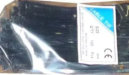 Különleges ajánlat Feszítőszalag 3,6x370 mm fekete, csomagolás 100 db