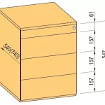 Azonnali szállítás K-BBP konténer TipAer komp.540mm típ.3/vál. 11 (műa.fiók,részl.kih.,fo.né.)