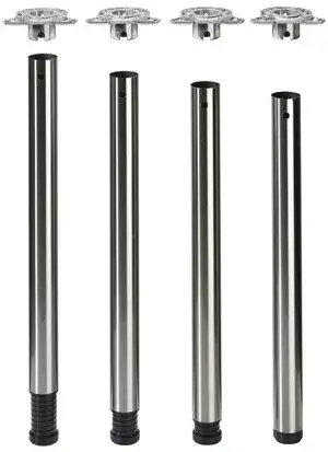 HETTICH 70149 Femi asztalláb 710/60 mm matt fekete Szuper ajánlat