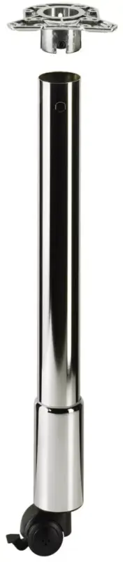HETTICH 70211 Femi asztalláb 650/60 mm nemesacél imitáció Legnépszerűbb