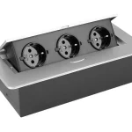 Legkelendőbb StrongPower Elektromos dugaszoló aljzat 3x230V, Schuko, nemesacél im.