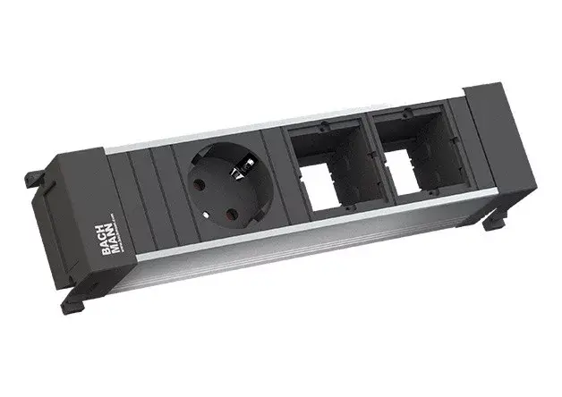 Biztonságos vásárlás BACHMANN 916.001 zásuvková jednotka 1x 230V Schuko + 2x volný modul