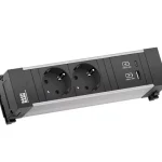 BACHMANN 916.501 dugaszoló aljzat egység 3x 230V Schuko + USB A/C Kiárusítás