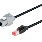 BACHMANN 918.033 adat kábel, keystone, 3m Cat 6a Végkiárusítás