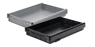 Outlet HETTICH 20722 acél fiók 392x530 mm alumínium
