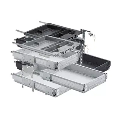HETTICH 41065 konténer szett 392/730 mm alumínium Különleges ajánlat