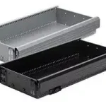 HETTICH 75516 fiók acél 292/714 mm fekete Expressz kézbesítés