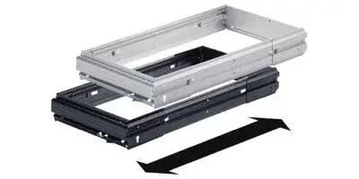 Akció HETTICH 9011429 keret függeszth. irattartókra állíth.szél.,alu külső,866-1038 mm