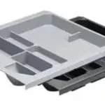 Kiárusítás HETTICH 9086348 írószertartó fiók 392 mm, fekete műanyag