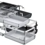HETTICH 9111143 konté.sze.ré.kihu.sín.és teljeski.sín.átnyúl.P2O 392x730 mm fek. Kiárusítás