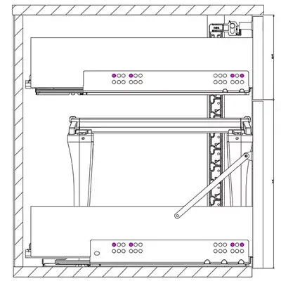 HETTICH 9209613 konténer rajz M1:1 (szett 1 Prémium