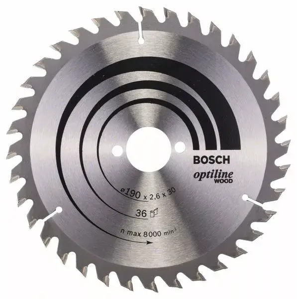 Alacsony ár BOSCH 2608640616 Fűrészlap Optiline Wood 190 x 30 x 2,6 mm, 36