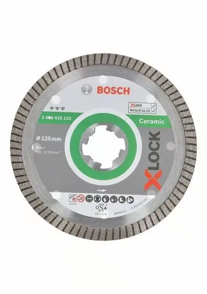 BOSCH 2608615132 Diamantový kotouč Best for Ceramic Extraclean Turbo, 125 mm Legkelendőbb