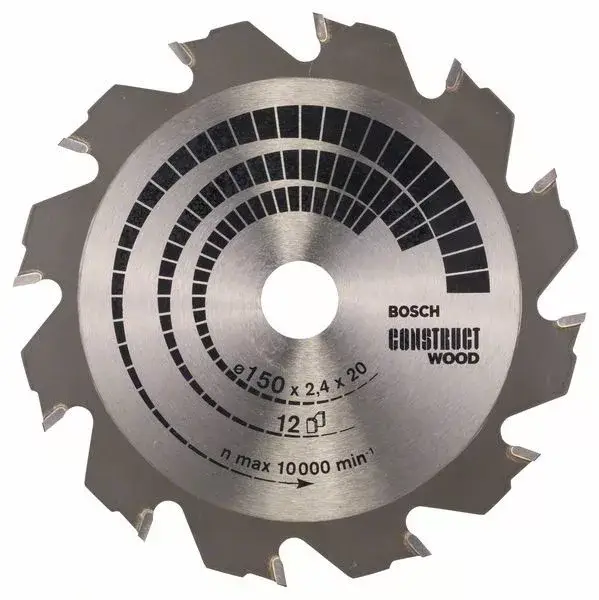BOSCH 2608641199 Pilový kotouč Construct Wood 150 x 20/16 x 2,4 mm; 12 Szuper ajánlat