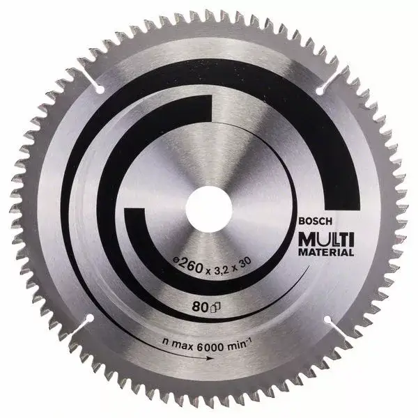 BOSCH 2608641204 Pilový kotouč Multi Material 260 x 30 x 3,2 mm; 80 Vásárlói kedvenc