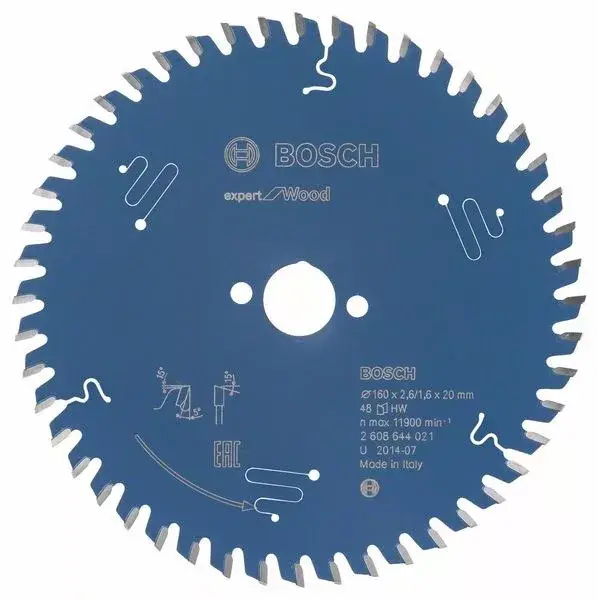 BOSCH 2608644021 Pilový kotouč Expert for Wood 160 x 20 x 2,6 mm, 48 Akciós ár