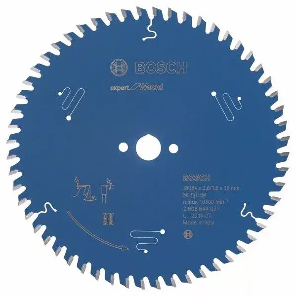 BOSCH 2608644037 Pilový kotouč Expert for Wood 184 x 16 x 2,6 mm, 56 Gyors szállítás