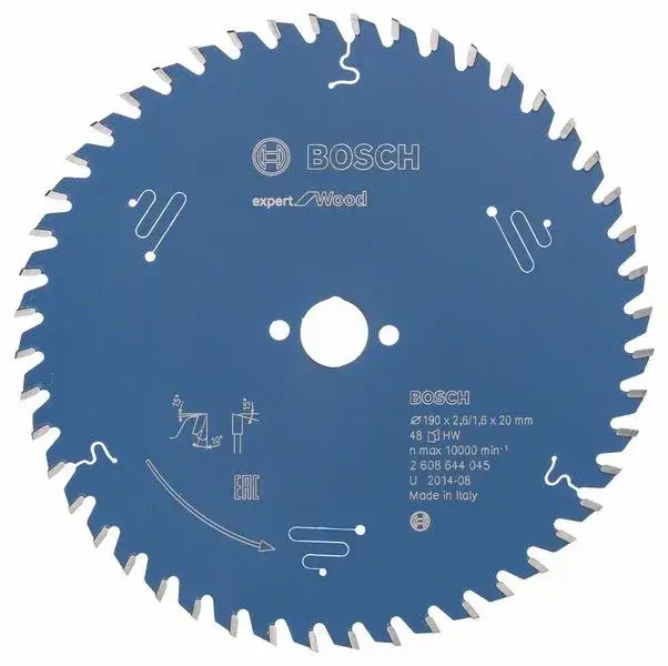 Gyors kiszállítás BOSCH 2608644045 Pilový kotouč Expert for Wood 190 x 20 x 2,6 mm, 48