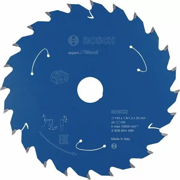 BOSCH 2608644499 Pilový kotouč Expert for Wood pro AKU pily 140×1,8/1,3×20mm, 24 Legjobb ár