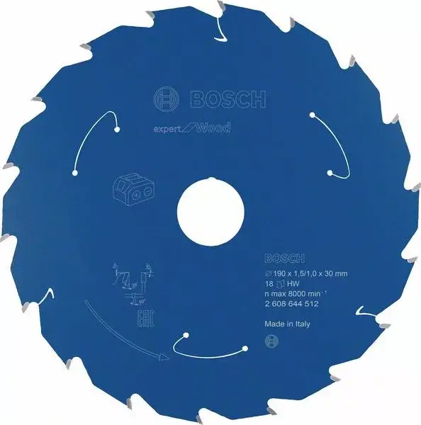 Exkluzív ajánlat BOSCH 2608644512 Pilový kotouč Expert for Wood pro AKU pily 190×1,5/1×30mm, 18