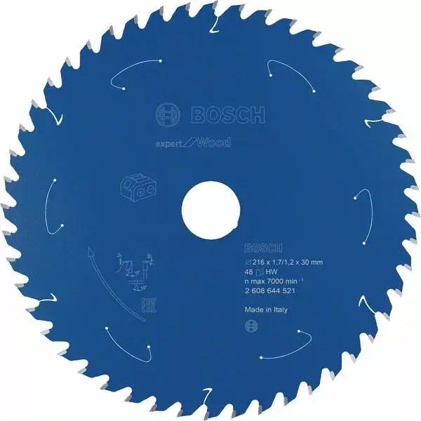 Csak ma BOSCH 2608644521 Pilový kotouč Expert for Wood pro AKU pily 216×1,7/1,2×30mm, 48