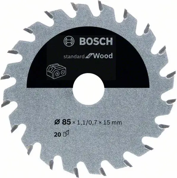 Kedvezmény BOSCH 2608837666 Pilový kotouč Standard for Wood pro AKU pily 85×1,1×15mm, 20