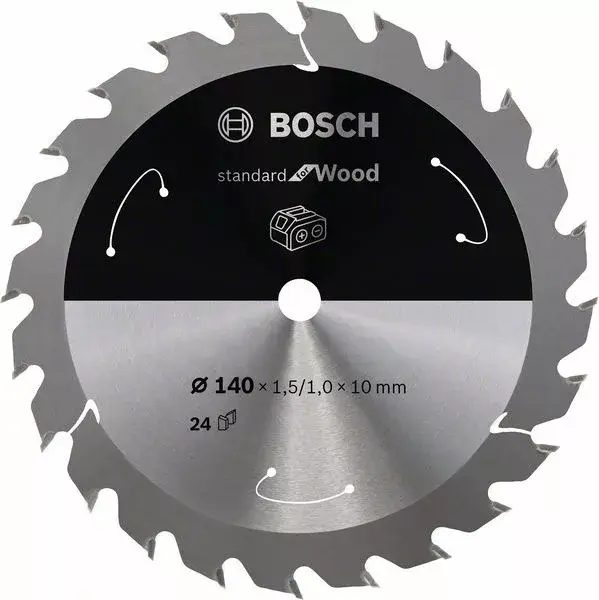 BOSCH 2608837669 Pilový kotouč Standard for Wood pro AKU pily 140×1,5×10mm, 24 Legnépszerűbb