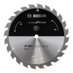 BOSCH 2608837679 Pilový kotouč Standard for Wood pro AKU pily 165×1,5×10mm, 24 Szuper akció