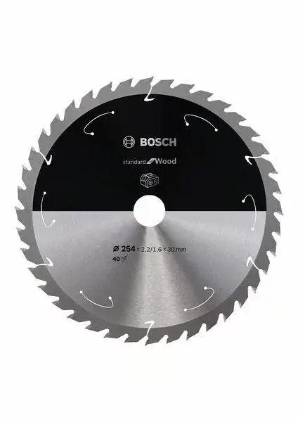 BOSCH 2608837734 Pilový kotouč Standard for Wood pro AKU pily 254×2,2×30mm, 40 Olcsóbb