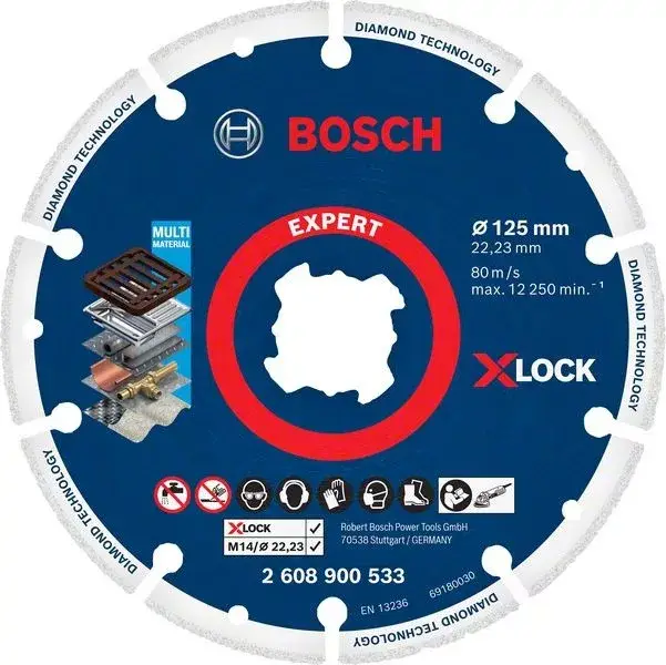 Biztonságos vásárlás BOSCH 2608900533 X-LOCK diamantový kotouč na kov Diamond Metal Wheel 125 mm