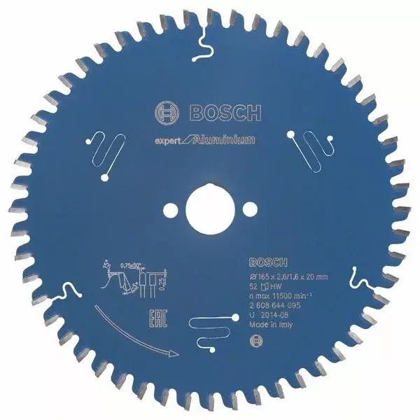 BOSCH 2608644095 Pilový kotouč Expert for Aluminium 165 x 20 x 2,6 mm, 52 Expressz kézbesítés