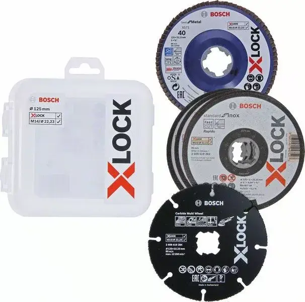 BOSCH 2608619374 5dílná sada řezných a lamelových kotoučů X-LOCK, 125 mm Szuper ajánlat