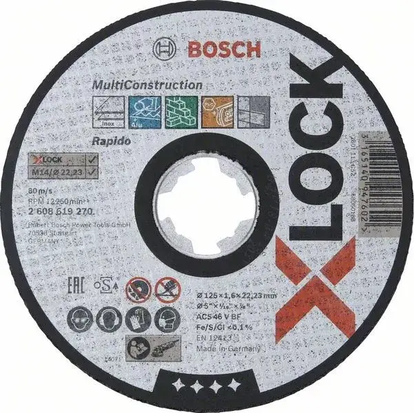 BOSCH 2608619270 X-LOCK řezací víceúčelový kotouč Multi Material, 125 × 1,6 mm Utolsó esély