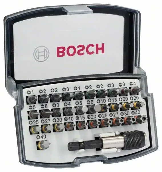 Exkluzív ajánlat BOSCH 2607017319 32dílná sada šroubovacích bitů s univerzálním držákem