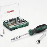 Gyors kiszállítás BOSCH 2607017331 27 darabos racsnis készlet + kézi csavarhúzó
