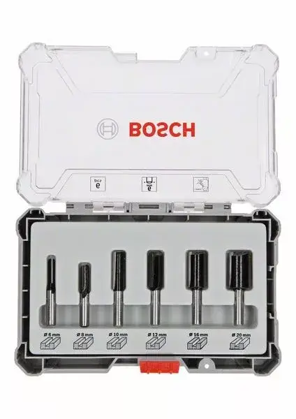 Biztonságos vásárlás BOSCH 2607017465 6dílná sada fréz, drážkovací frézy s 6mm stopkou