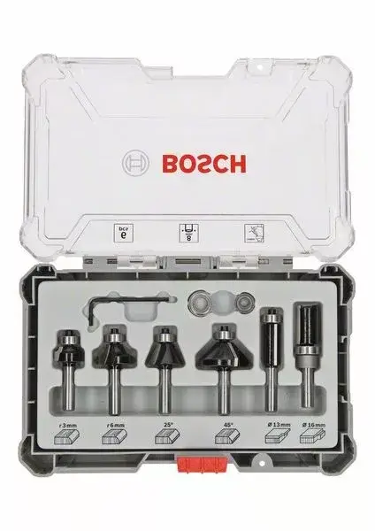 BOSCH 2607017469 6dílná sada fréz s 8mm stopkou Trim&Edging Vásárlói kedvenc