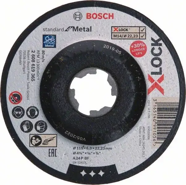 BOSCH 2608619365 X-LOCK brusný kotouč Standard for Metal 115×6 mm T27 Szuper ajánlat