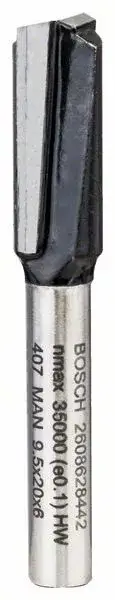Legkelendőbb BOSCH 2608628442 Drážkovací fréza, 6 mm, D1 9.5 mm, L 19,5 mm, G 51 mm