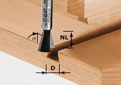 Kihagyhatatlan ajánlat FESTOOL 490990 Fecskefarkú maró HW S8 D14,3/13,5/15°