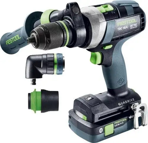 FESTOOL 577243 Akkus fúró-csavarbehajtó TDC 18/4 5,2/4,0 I-Set QUADRIVE Expressz szállítás